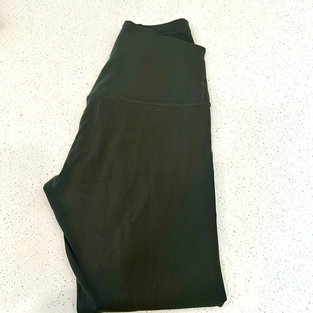 Womens Lululemon align pant olive green 6